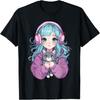 Anime Mädchen Katze Japanisch Kawaii Teenager Mädchen T-Shirt