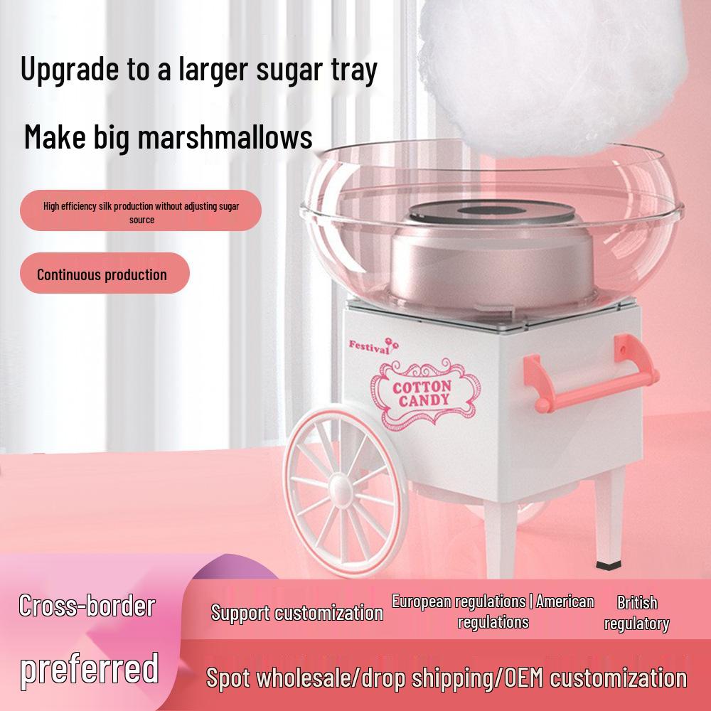 Automatický elektrický mini stroj na cukrovou vatu pro domácnost - Zábava pro děti