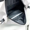 School bag Sports fitness backpack Men's and women's solid color alphabet travel backpack Large capacity independent shoe compartment bag Badminton