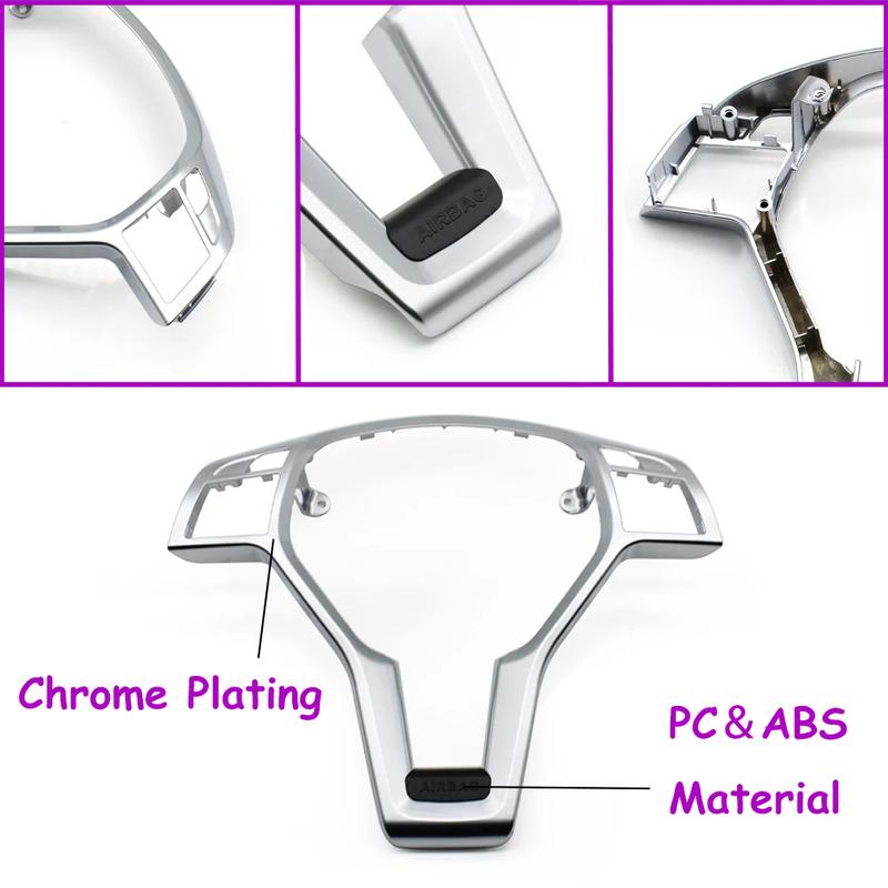 Car Steering Wheel Frame Trim Cover AMG Style For Mercedes Benz A B C E GLK GLA CLA CLS Class W176 W246 W204 W212 W156 W117