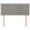 VidaXL Tête de Lit Meuble de Chambre à Coucher Accessoire de Lit Simple Tête de Cadre de Lit Intérieur Gris Clair 90x5x78/88 346124