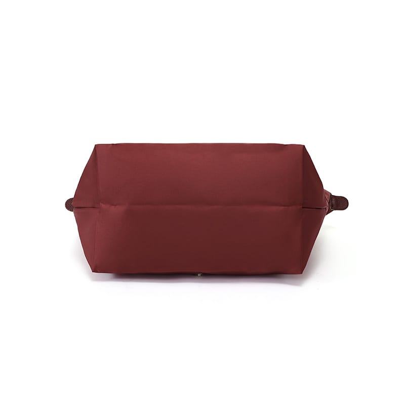 LONGCHAMP Le Pliage Green Recycled Canvas Shoulder Bag Medium Women's Pomegranate 2605919P98