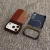 Slim Frameless Carbon Fiber Pattern For Magsafe Magnetic Case For iPhone 17 Air 16 15 14 13 12 Pro Max Plus Plastic Bumper Cover