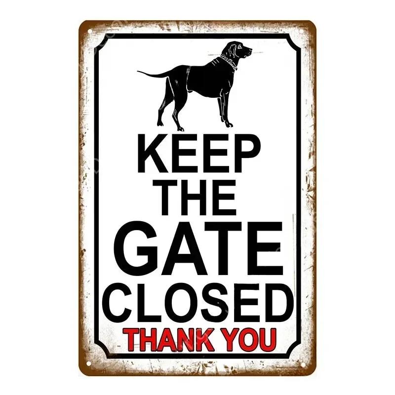 Aviso Perigo Placas de Metal Vintage Cuidado Com o Cão Gato Pôster Placa de Parede Pátio Jardim Bar Casa Pintura Decoração Caverna do Homem