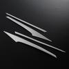 Set of 4 Stainless Steel Headlight Eyebrow Trims for Toyota Prius 40 Series