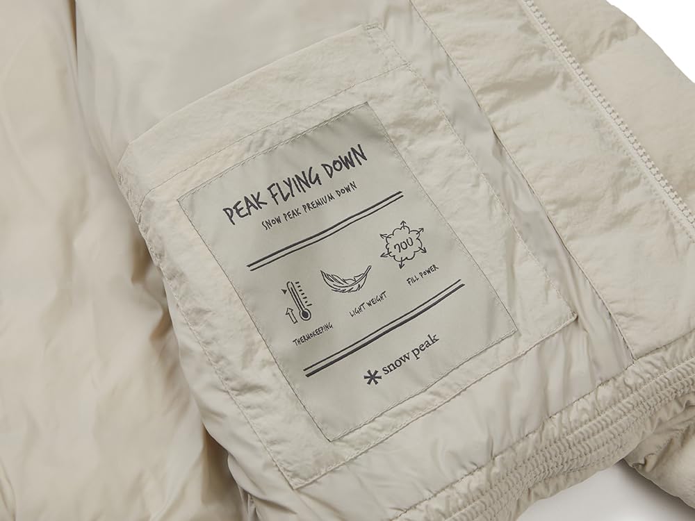 Snow Peak Land LW Down Jacket Light Size L Wmn's GS-S25WWGDJ61, Women's Beige,