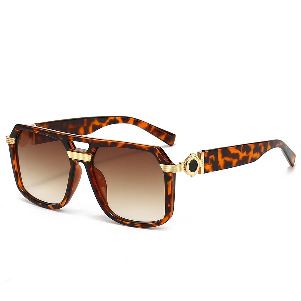 New Oversized Square Sunglasses Women Men Designer Large Frame UV400 Protection Shades Gafas Oculos