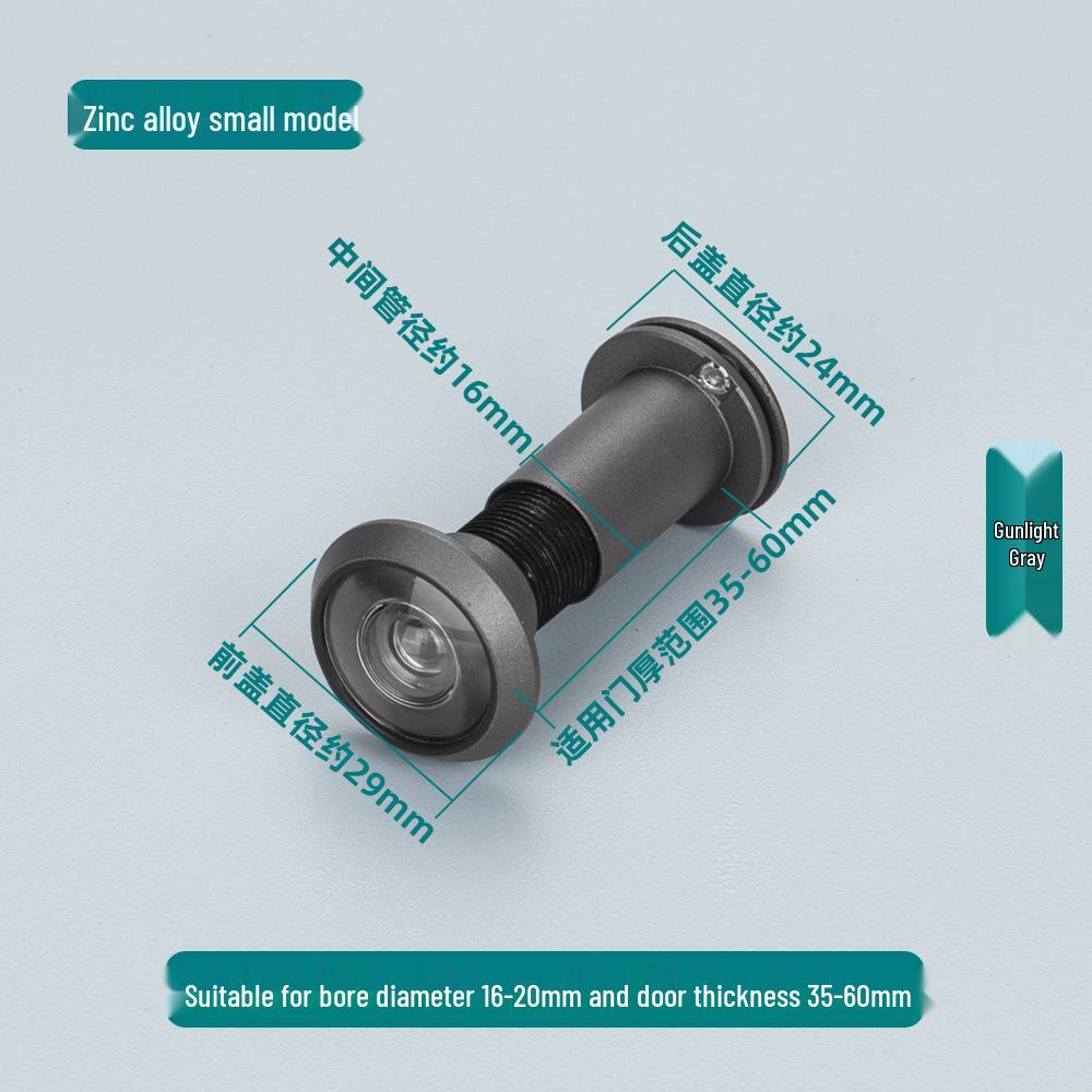Universal Anti-Theft Peephole: Adjustable Door Viewer for Hotels/Guesthouses, Interior To Exterior View, Anti-Pry Design.