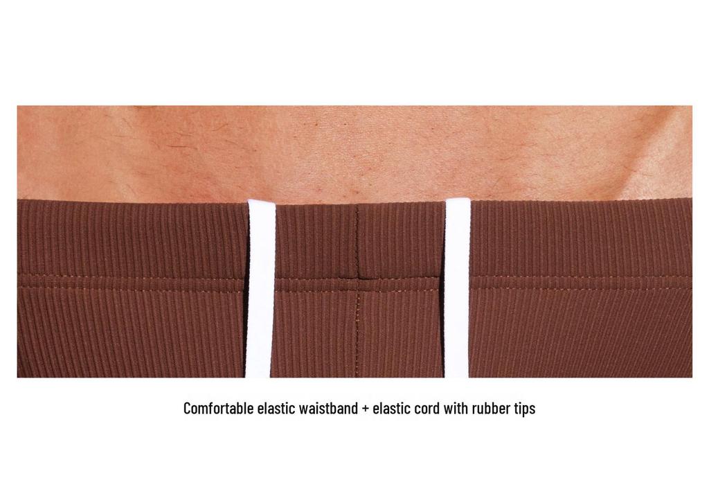 2026 Desmiit Men's High Elastic Low Waist Quick Dry Swim Trunks S3634