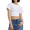 Levis Solid Color Loose Fit Round Neck Short Sleeve T-Shirt Women Tops White 0018G-0001