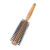 Round Hair Brush Smoothing Hair Reduces Frizz Wooden Round Curling Roller Comb with Anti Static Handle for Men Women