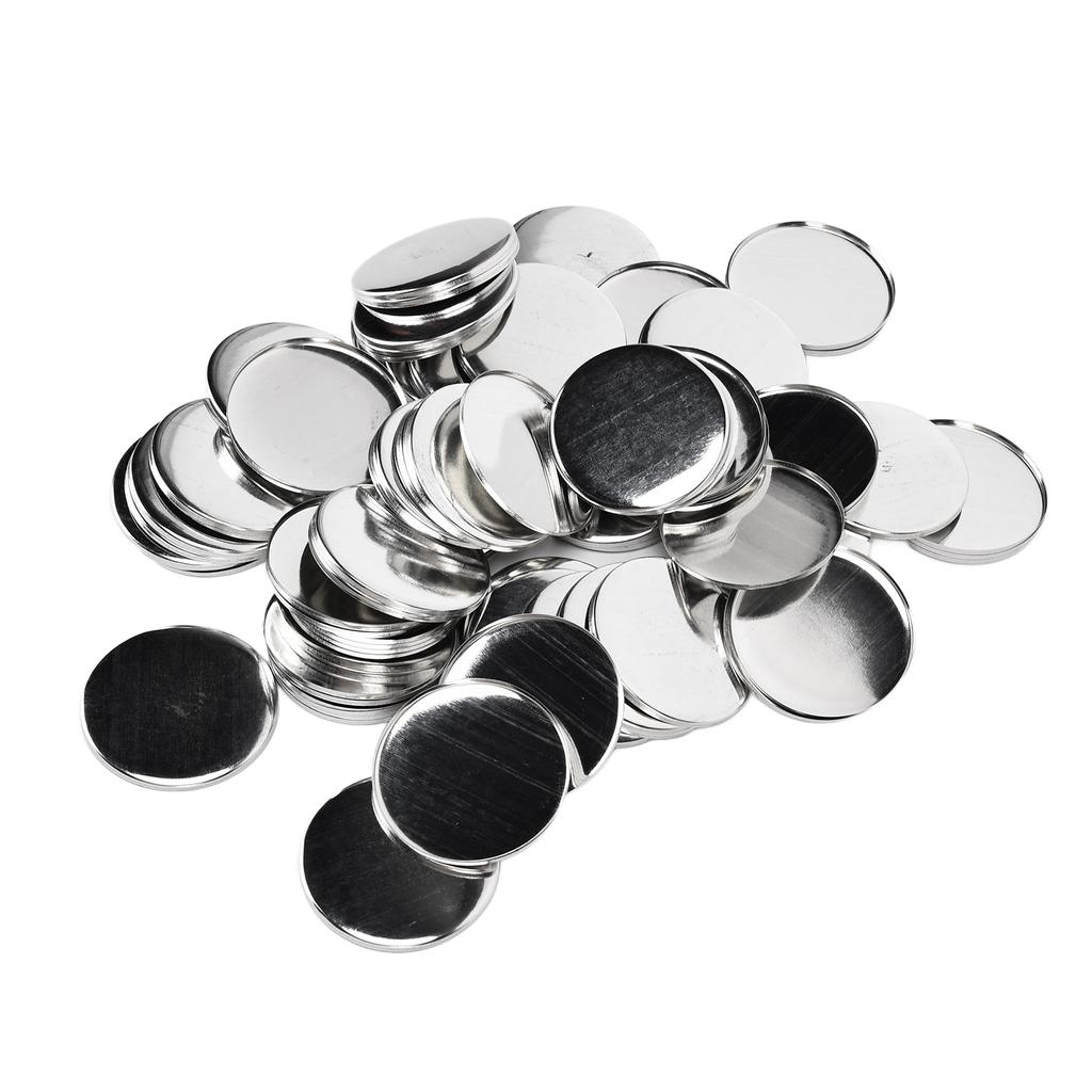 Badge Back Cover 50mm More Durable Corrosion Resistance Tinplate Plastic DIY Badge Material