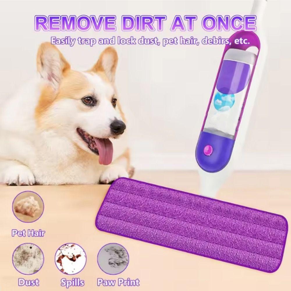 4 Pieces/set Absorbent Mop Replacement Cloth Washable Cleaning Cloth Flat Mop Cloth  Floor Cleaning