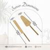Набор лопаток для торта (2 шт), Golden Stainless Steel Cake Server Set of 2,  Nestroots