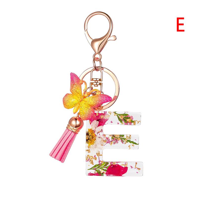 Breloc cu litere AZ bricolaj Suport metalic Breloc cu suspendare Breloc mașină pentru femei Inel cheie cu literă simplă Nume cheie Cadou de petrecere Bijuterii