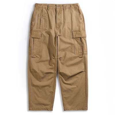 Geonjiulleunseu Washed British Army Field Pants - Khaki