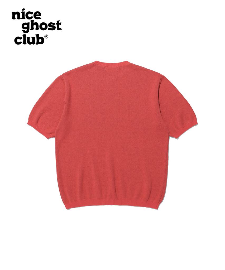 NICEGHOSTCLUB Gummy Bear Knit Half T_Red(Ng2Cfuk604A)
