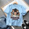 Boys and Girls Demogorgon Hawkins Top Stranger Things Childrens Cartoon Print Pure Cotton Tshirt 2026 Summer Round Neck