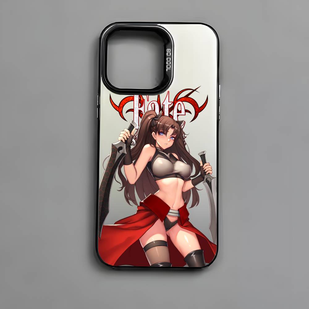 

Чехол для телефона Rin Tohsaka F-Fate Anime для iPhone 17 16 15 14 13 12 11 Pro Max Air разноцветный Матовый Лазерный Металлик Аврора Funda iPhone14promax