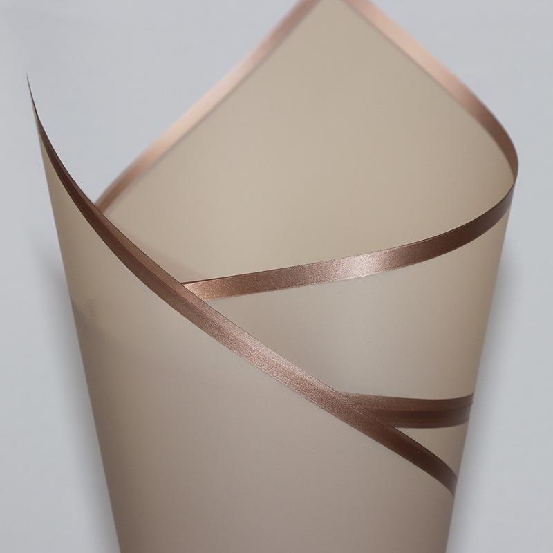 Bordo Dorato, Pellicola Gelatinosa, Carta da Regalo Floreale, Materiale, Impermeabile, Di Lusso, Carta da Regalo Floreale, Negozio di Fiori per Bouquet