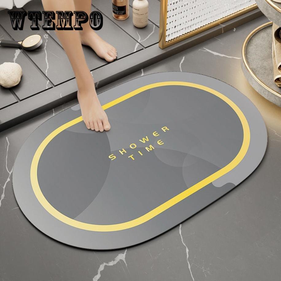 

Коврик для ванной комнаты Водопоглощающий и противоскользящий коврик для ног Бытовой напольный коврик Коврик для туалета