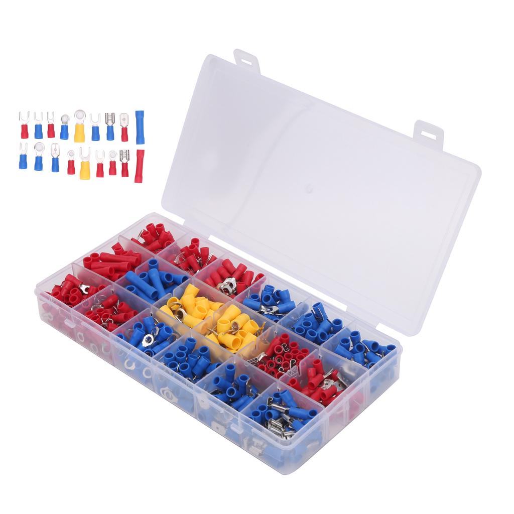 520Pcs Wire Connector Kit Cold Pressed Terminal Set Electrical Industrial Supplies