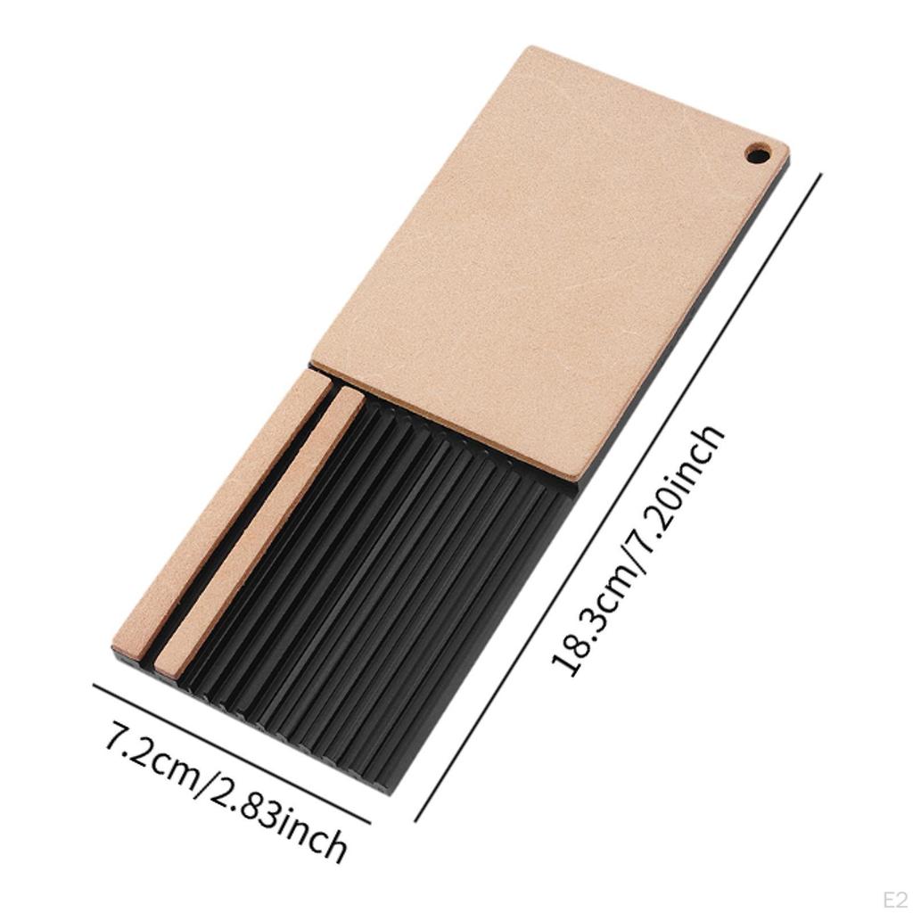 Leather Strop Set Wide Polishing Edger Grinding Multi-function Plate for Woodworking