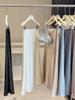 High Waist Rhinestone Satin Mermaid Skirt: Women's Spring/Summer Slimming A-line Drape Long Skirt