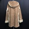 BEAUTY & YOUTH UNITED ARROWS Faux Shearling Duffle Coat Brown M(USED)