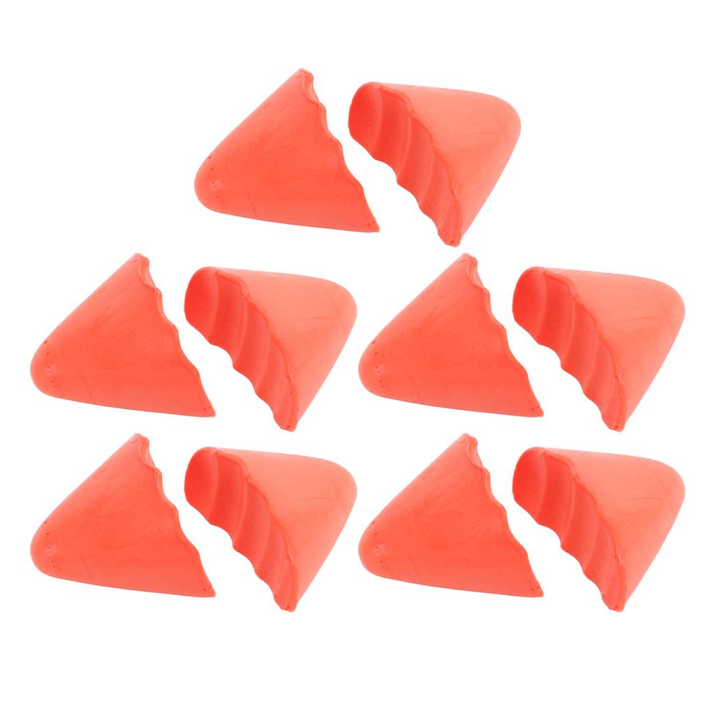 5 Pairs Pointed Shoe Filler Insert PU Foam Thick Soft Toe Cushion Fillers Half Size Shoe Filler For High Heels