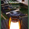 Tragbare Solar-Campinglampe USB Wiederaufladbare Hängende Zeltlaterne Stufenloses Dimmen von Kalt- und Warmlicht Campinglampe