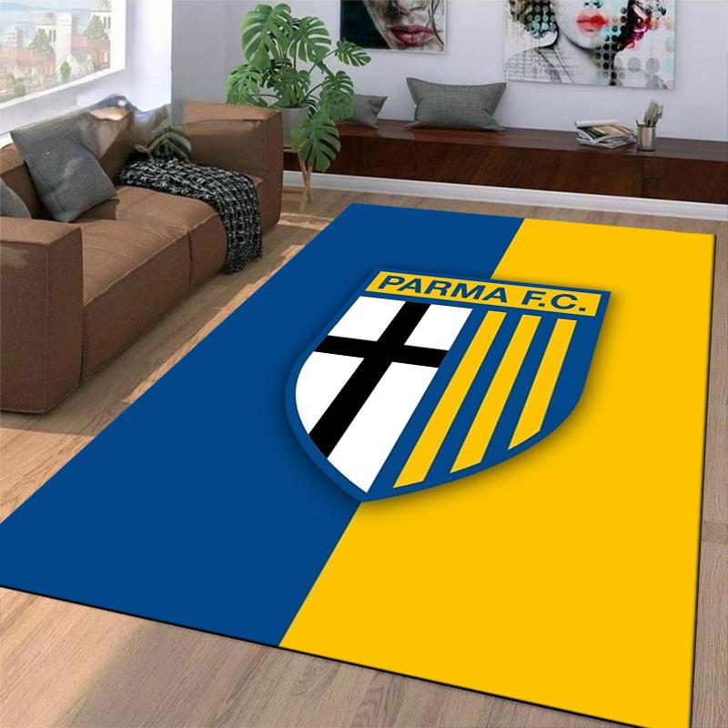 "Parma F.C. Logo Carpet Blue and Yellow Design Home Decor" Suitable for use as an anti-slip for living room bedroom sofas