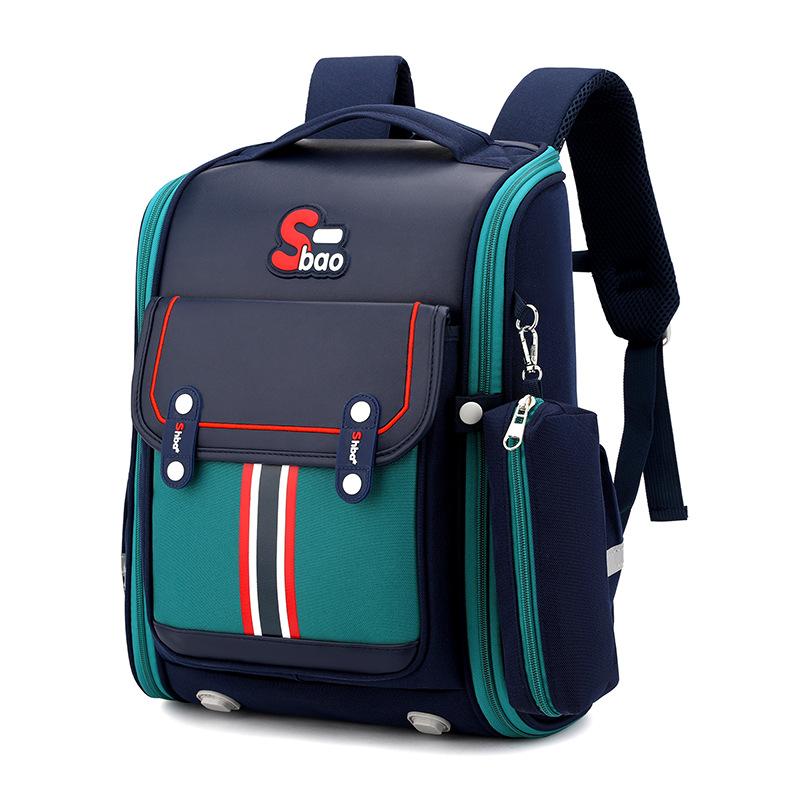 

Рюкзак для ученика начальной школы, школьная сумка, сумка большой вместимости, мужская и женская, для снижения нагрузки, детский рюкзак