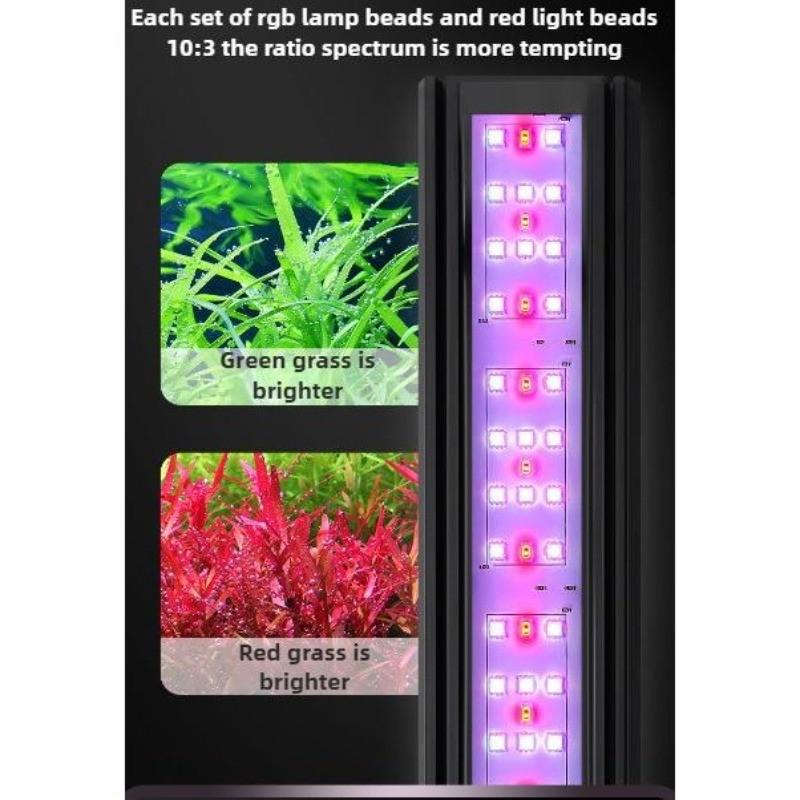 App Timing Dimming WRGB Aquarium Light Fish Tank Light Professional Intelligent LED Full Spectrum Lighting Aquatic Plant Light
