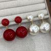 Xiaoxiangfeng Temperament Stud Earrings Women'S Light Luxury Design High-End Earrings Retro Hong Kong Style Exquisite Earrings New