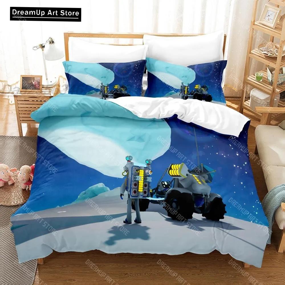 3D-Druck Mode Cartoon Spiel Astroneer Bettwäsche-Set Jungen Mädchen Twin Queen Full Size Bettbezug Kissenbezug Bett Erwachsenen Schlafzimmer