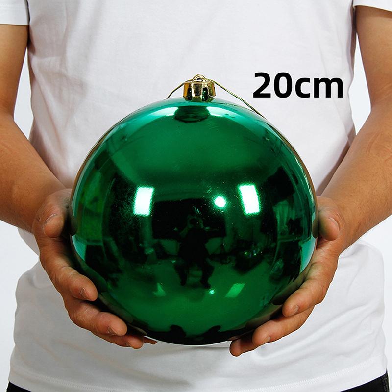 1 Stück 12/15/20CM Weihnachtsdekoration Kugel Weihnachtsbaumschmuck Hängende Glänzende Kugeln Für Zuhause Bar Party Hochzeit Weihnachten Deko
