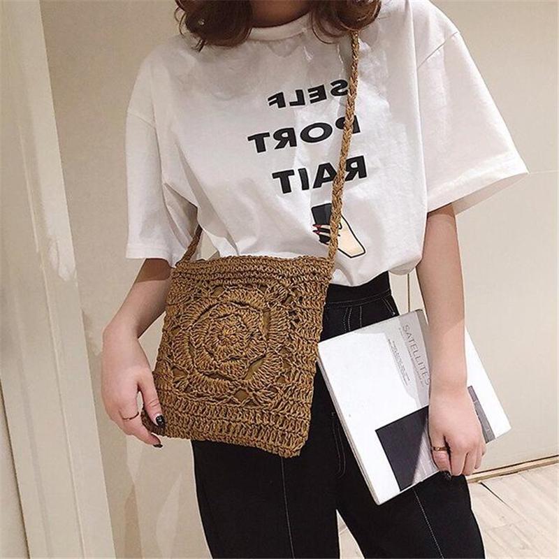 crossbody straw bolsa