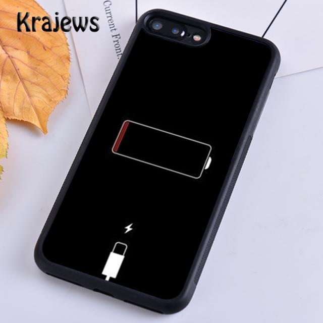 Krajews Cellphone Screen Phone Battery Icon Phone Case For IPhone 18 17 Air 16 15 14 Plus 11 12 13 Pro Max Coque Fundas