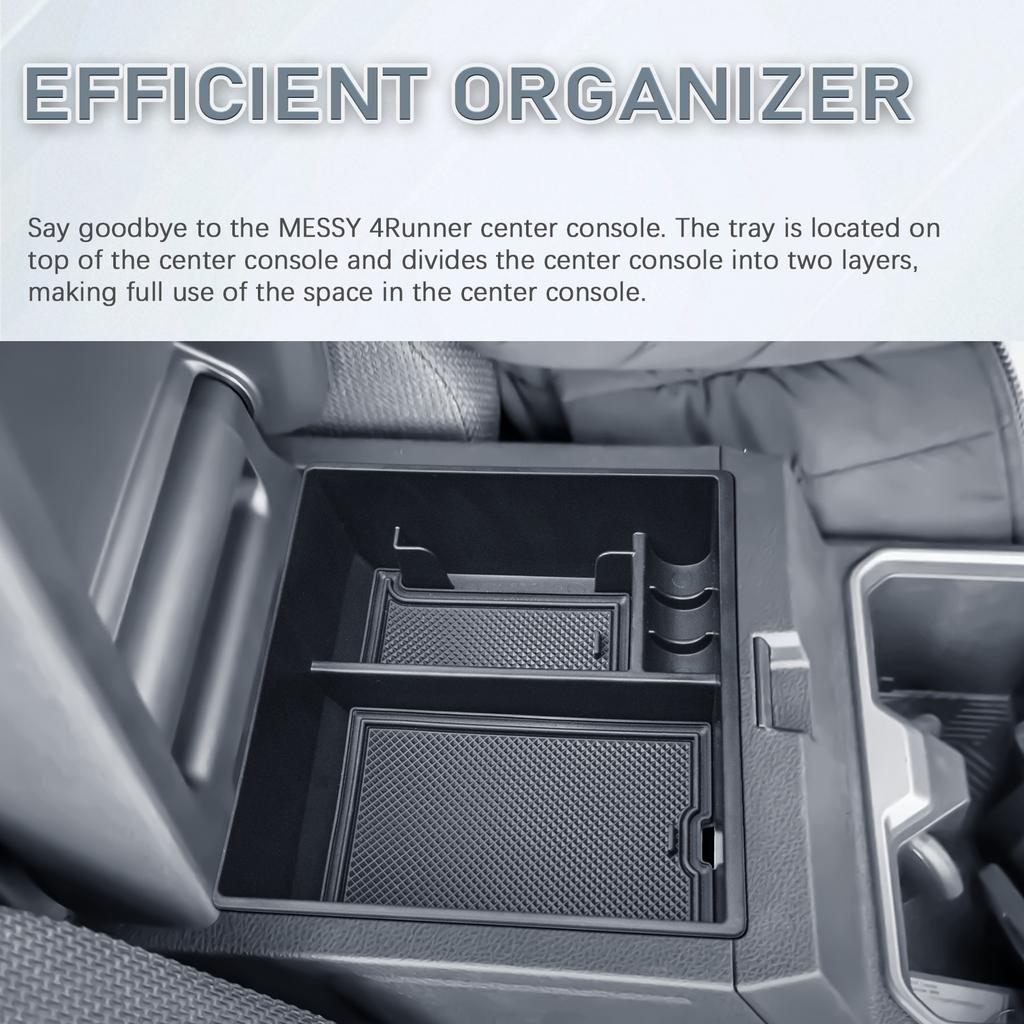 Für 2025 Toyota 4Runner Mittelkonsole Organizer Ablage Armlehne Aufbewahrungsbox Innenraum Autozubehör Sekundäre Auto ABS Aufbewahrungsbox