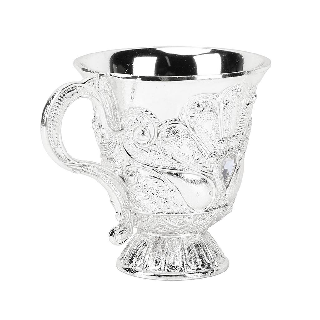 Retro Wine Glass Metal Multi Functional Decorative Shot Glass Wine Chalice for Bar Display Cabinet