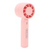 Portable Handheld Fan USB Rechargeable 3 Wind Speeds Safe Turbo Mini Fan for Outdoor Travel Camping Pink