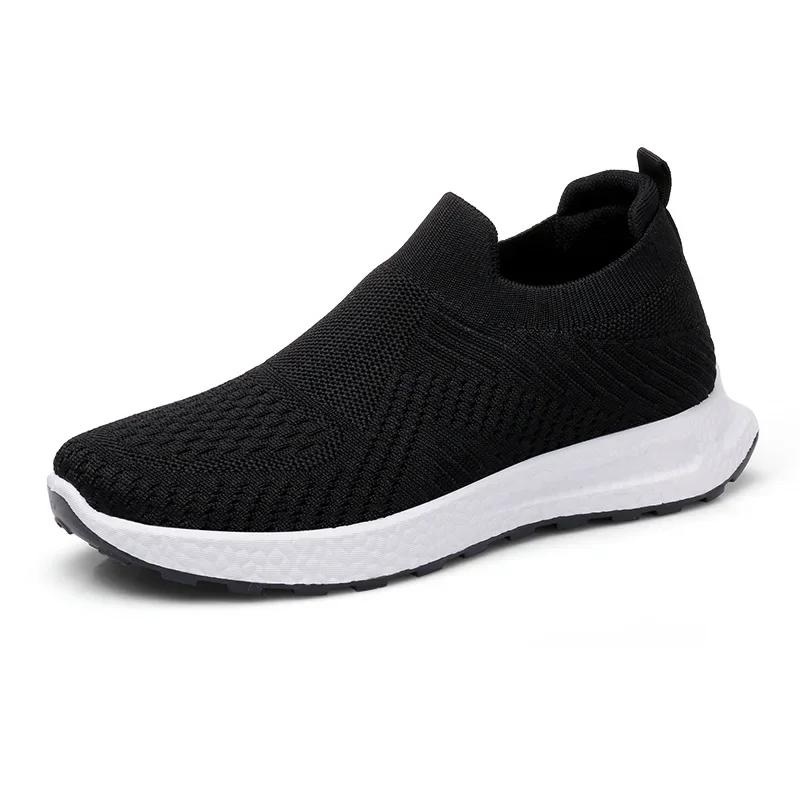 Mode Damen Casual Vulkanisierte Schuhe Mode Mesh Elastische Gestrickte Sneakers Damen Flach Damen Slipper Damen Schuhe Feminino Zapatos