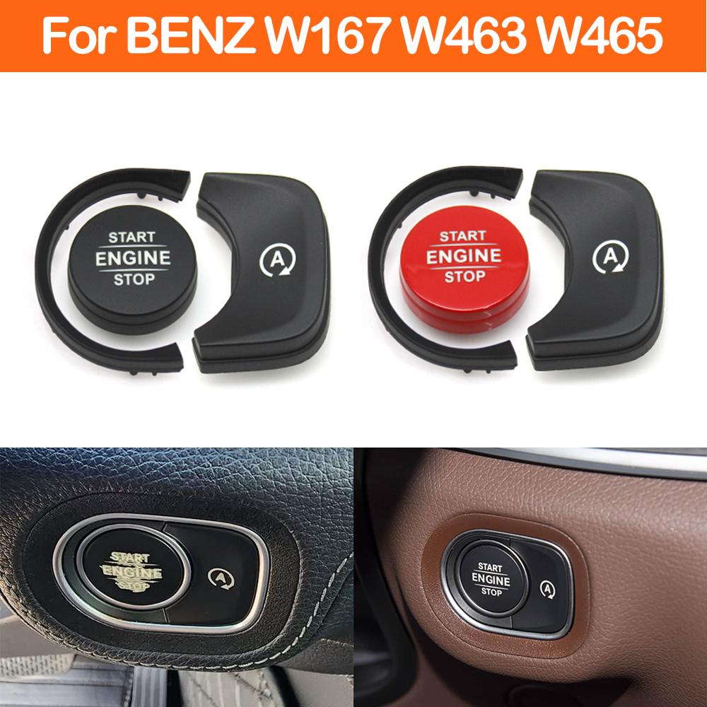 Car Interior Engine Start Stop Button Replace Cover OFF Switch Key Decor For Mercedes Benz GLE G Class W167 W463 W465 G55