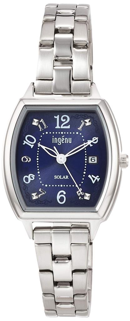 Ingenu Ingenu Solar Tonneau Type Calendar Included AHJD415 Silver [Seiko Watch] Women's