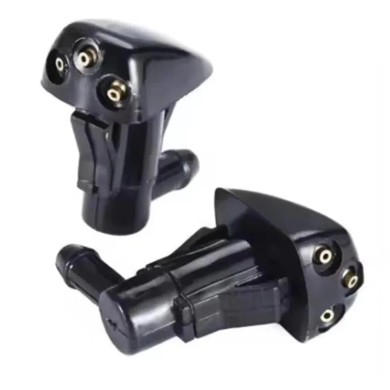 Car Dual Holes Windshield Washer Nozzle Wiper Water Spra Car Windshield Wiper Washer for Spray Nozzle Fits 2Pcs Most Car Models