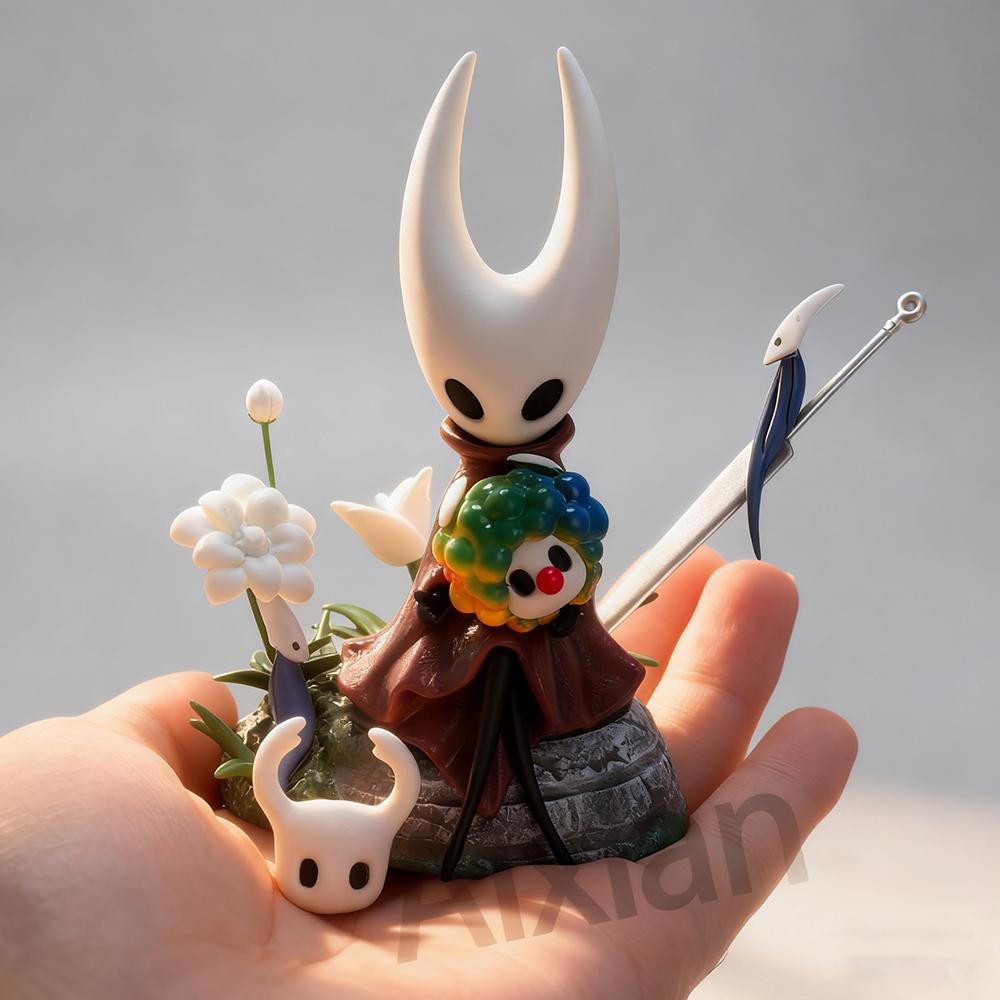 10cm Spiel Hollow Knight Anime Figur Hollow Knight PVC Actionfigur Sammelmodell Weihnachtsgeschenke Thanksgiving
