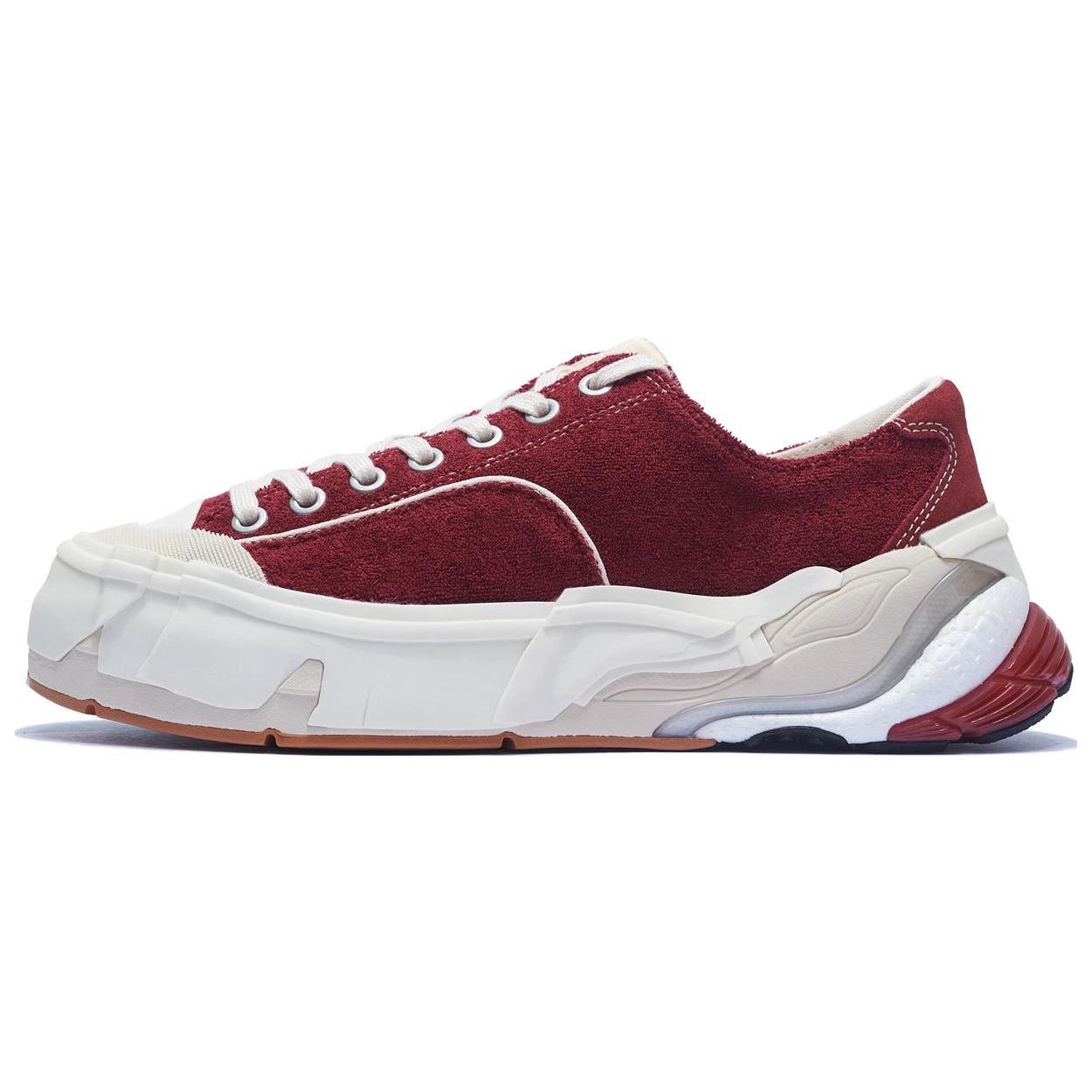 

LiNing Wuji Прочные Дышащие Низкие Повседневные Кроссовки Мужские Насыщенный Темно-Красный 41.5