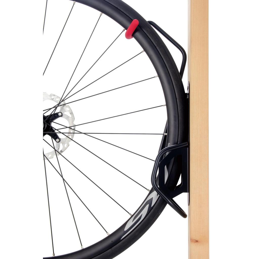 MINOURA Bicycle Bike Hanger V2 Wall-Mounted (Vertical Hanging Type) for 1 Bike, Black