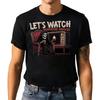 Lets Watch Horror Movie Halloween T Shirt Scary Death Funny
